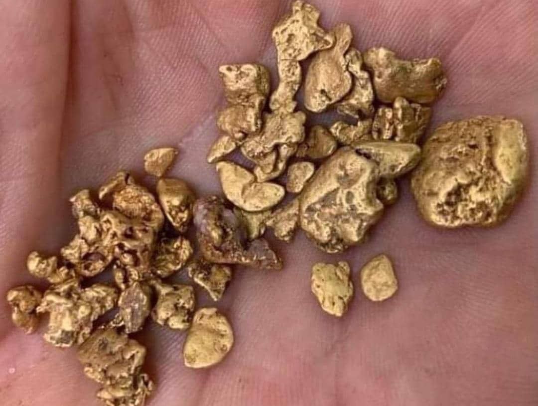 Gold nuggets supplied by Mpondwe Mining Company